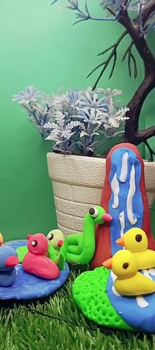 Cute clay art | Clay Ducks | Air dry clay | Super Clay |