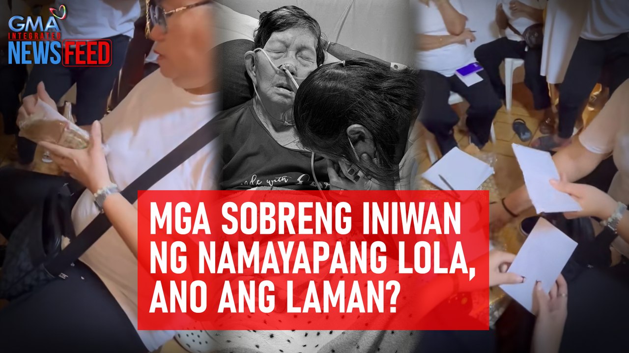 Mga sobreng iniwan ng namayapang lola, ano ang laman? | GMA Integrated Newsfeed