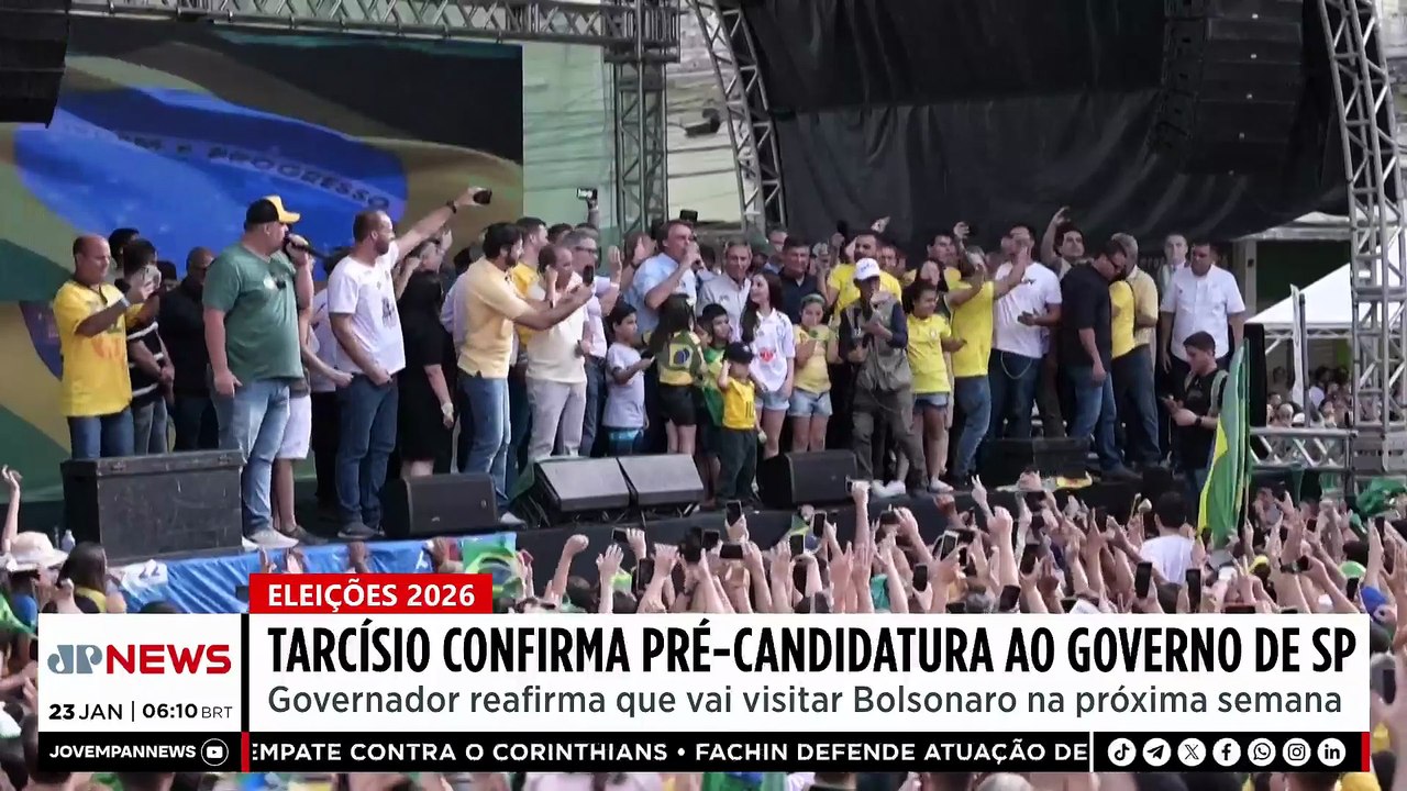 Eleições 2026: Tarcísio confirma pré-candidatura ao governo de SP