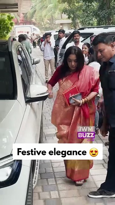 Dressed in a traditional silk saree, Rupali Ganguly celebrates Saraswati Puja, reflecting her deep dedication to culture and tradition