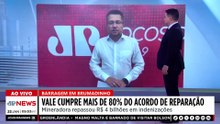 Barragem em Brumadinho: Vale cumpre mais de 80% do acordo de reparação
