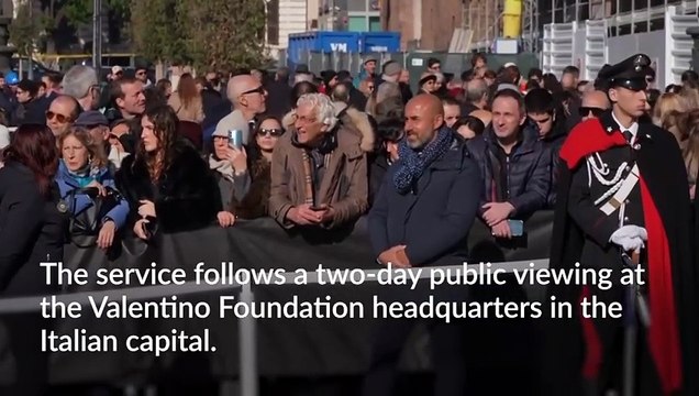 Anna Wintour and Anne Hathaway among mourners at Valentino funeral in Rome