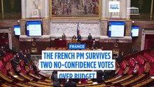French government avoids collapse after surviving two no-confidence votes