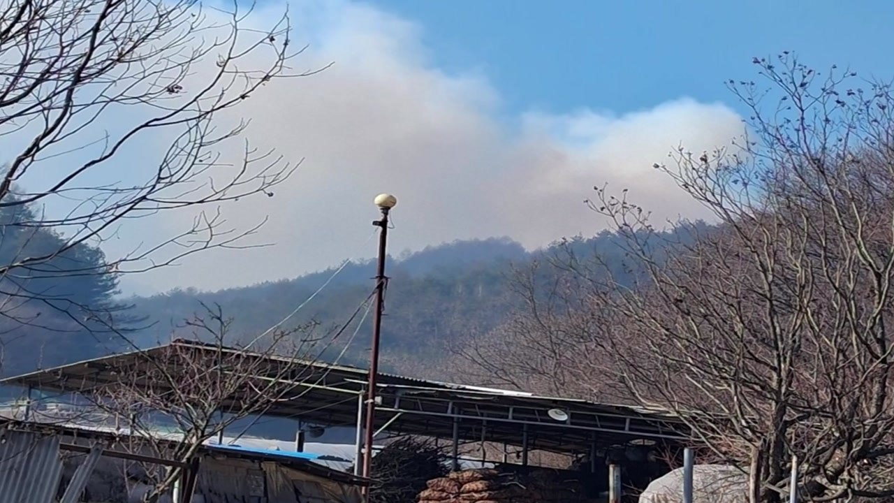 경북 봉화군 야산에 불...1시간 50분 만에 꺼져 / YTN
