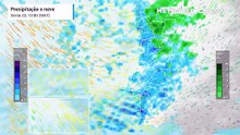 Chuva prevista no fim de semana de 24 e 25 de janeiro em Portugal