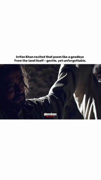 Like a farewell whispered through poetry; Irrfan Khan made it eternal. #glamsham #irrfankhan #bollywoodcinema #cinematicpoetry #timelessperformance {glamsham, irrfan khan, bollywood cinema, cinematic poetry, timeless performance}