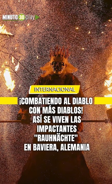 ¡Combatiendo al diablo con más diablos ! así se viven las impactantes "Rauhnachte" en Baviera, Alemania