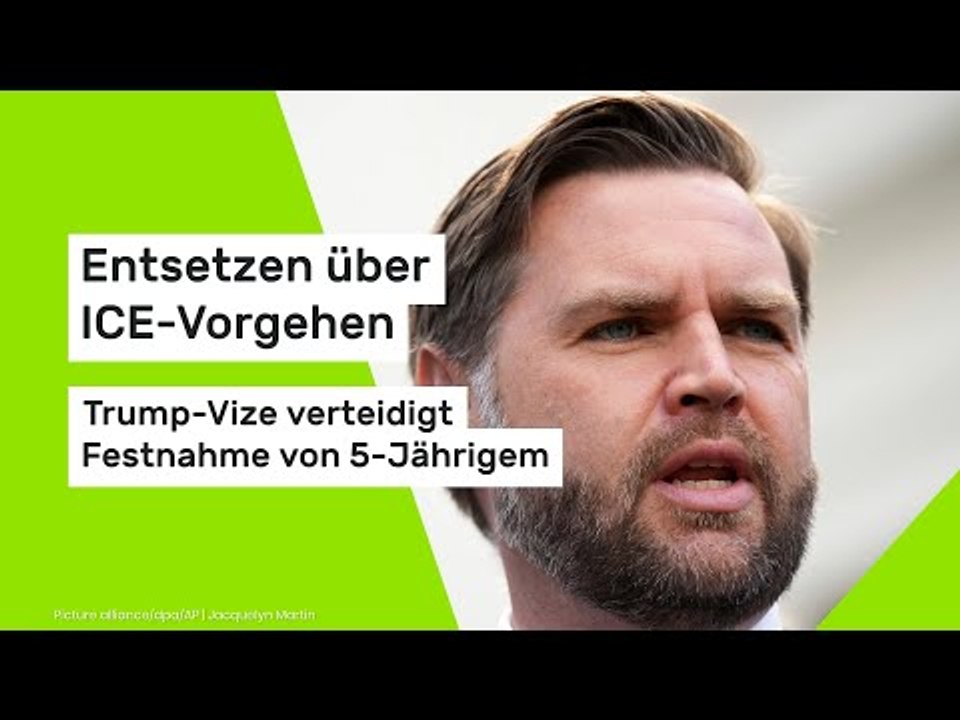 J.D. Vance: Entsetzen über ICE-Vorgehen - Trump-Vize verteidigt Festnahme von 5-Jährigem