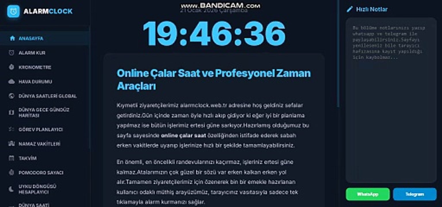 Alarm Clock - Çalar Saat