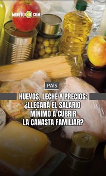 Huevos, leche y precios: ¿ Llegará el salario mínimo a cubrir la canasta familiar ?