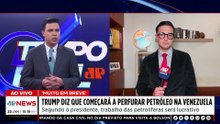 Donald Trump afirma que EUA vão começar a perfurar petróleo na Venezuela | TEMPO REAL