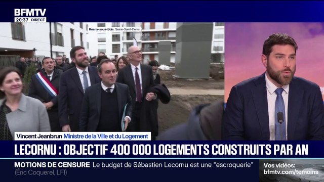 Construction de 400.000 logements par an: Il faut qu'on arrête de jeter l'argent par les fenêtres , déclare Vincent Jeanbrun, ministre de la Ville et du Logement