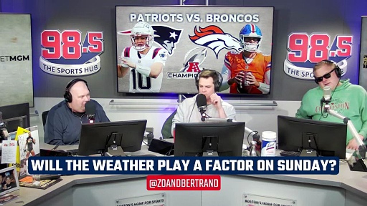 Will the weather be a factor for Sunday's AFC title game?