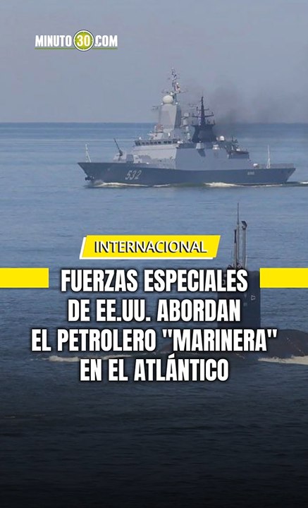 Fuerzas Especiales de EE. UU. abordan el petrolero " Marinera" en el atlántico
