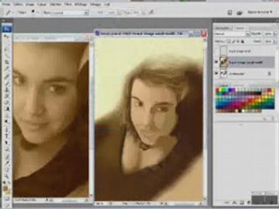 Speed painting Sarah (mon bebey)