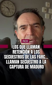 Los que llaman retención a los secuestrados de las FARC... Llaman secuestro a la captura de Maduro