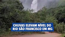 Chuvas elevam nível do Rio São Francisco em MG