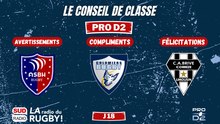Le conseil de classe de la 18e journée de ProD2