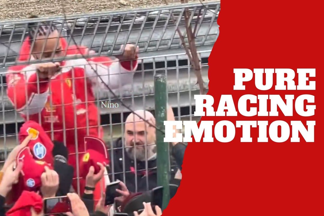Lewis Hamilton melts hearts by climbing the fence to embrace the Tifosi in unforgettable moment