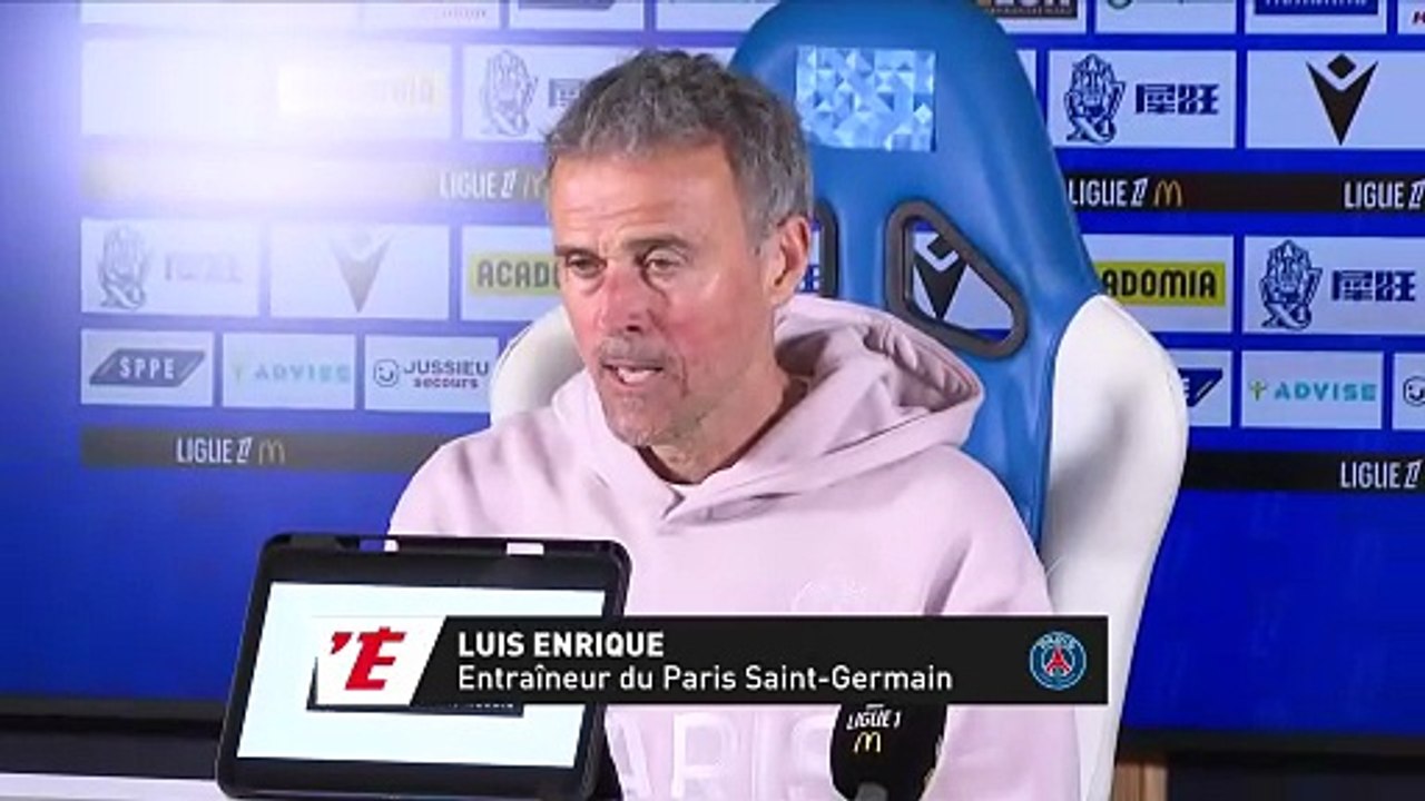 Luis Enrique après la courte victoire du PSG à Auxerre : « C’était essentiel de mettre la pression sur Lens » - Foot - Ligue 1 - PSG