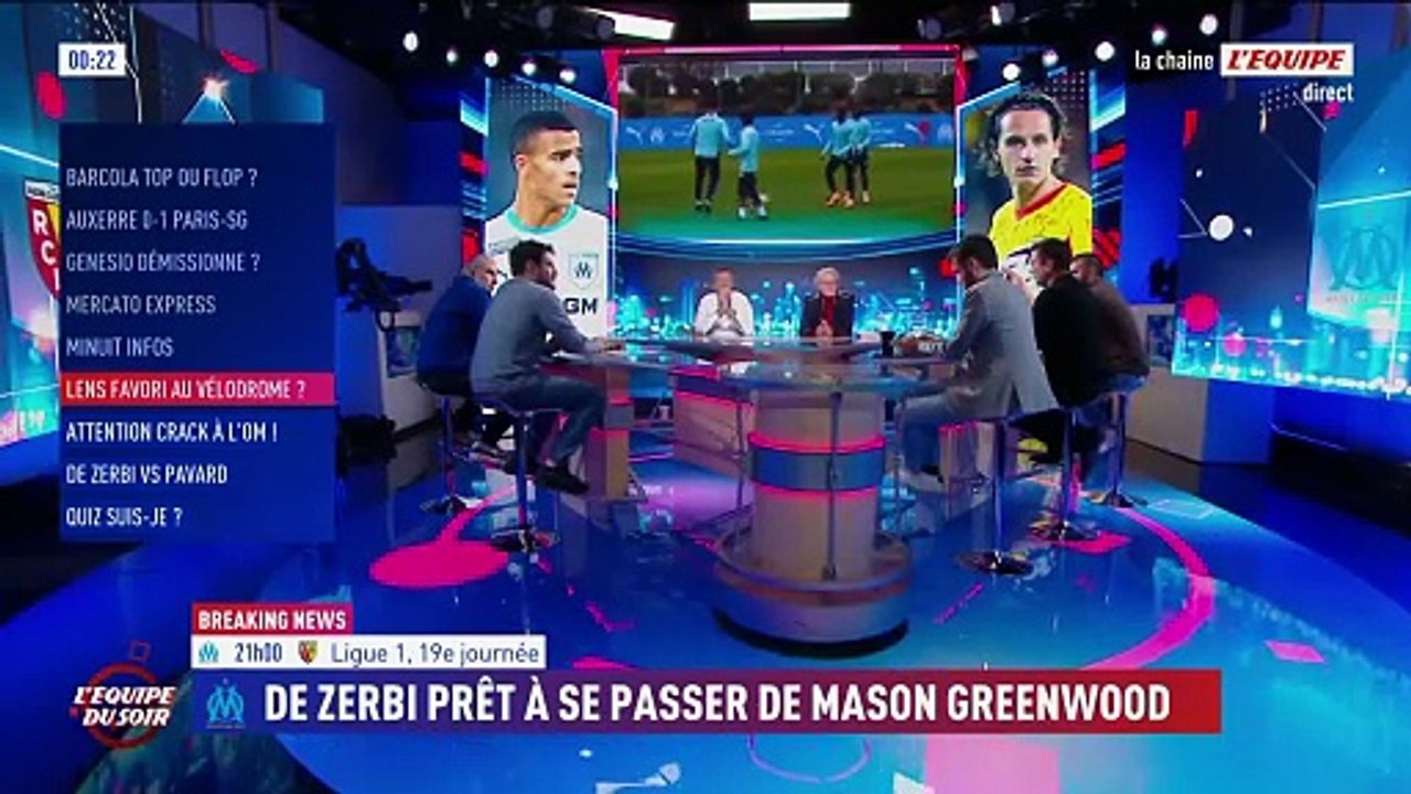 Roberto De Zerbi prêt à se passer de Mason Greenwood pour le choc OM-Lens ? - Foot - Ligue 1 - OM