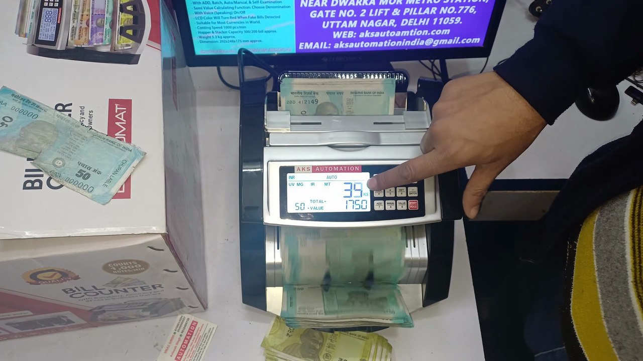Best Note Counting Machine for Dealers in Faridabad | AKS Automation