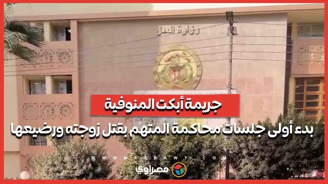 جريمة أبكت المنوفية.. بدء أولى جلسات محاكمة المتهم بقتل زوجته ورضيعها