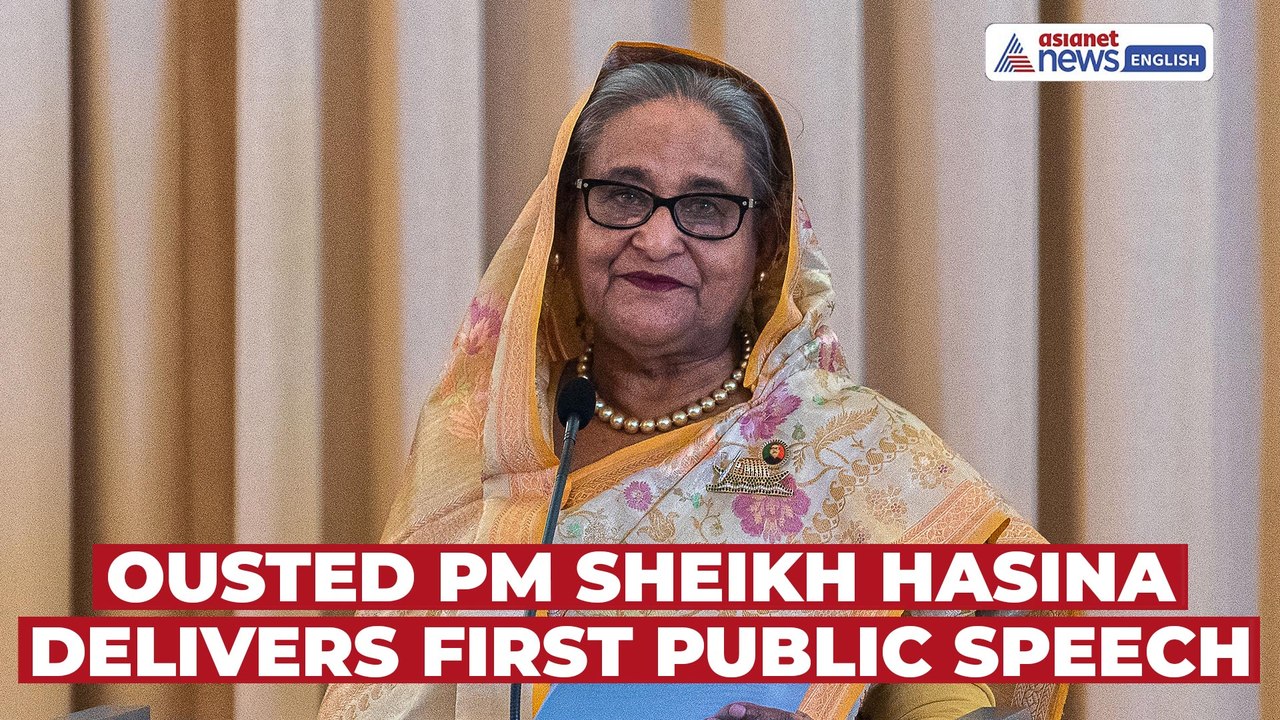 Ex-PM Sheikh Hasina’s First Public Speech Shakes Bangladesh Elections