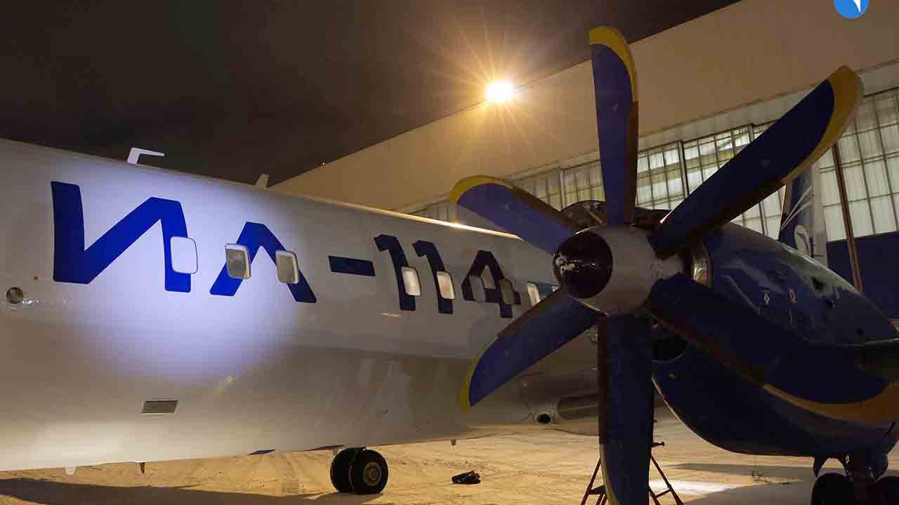 Video shows Il-114-300 in Zhukovsky ahead of in...