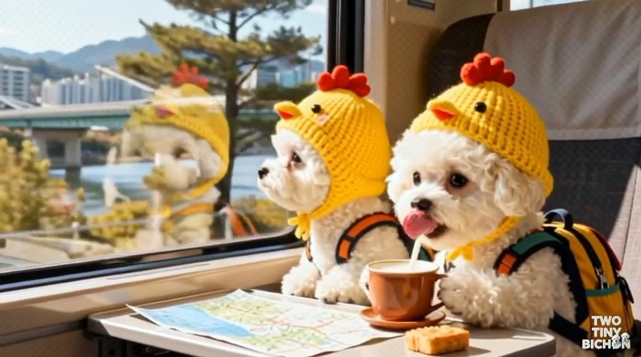 Two Tiny Bichon_ A Quiet Night in the Countryside