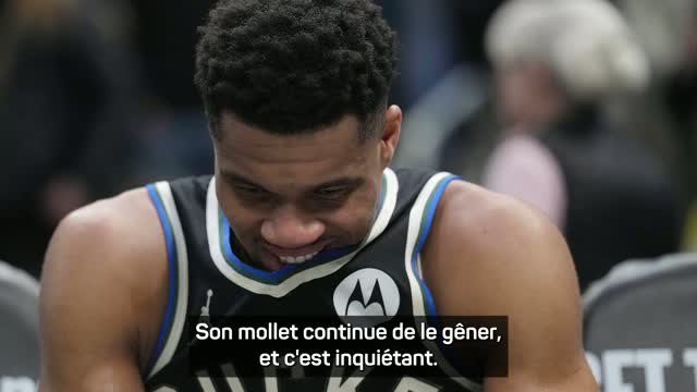 Bucks - Rivers au sujet du mollet d'Antetokounmpo : C'est inquiétant