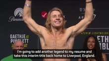 Pimblett vows to 'add another legend to the resume' against Gaethje