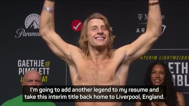 Pimblett vows to 'add another legend to the resume' against Gaethje