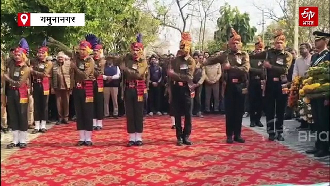 जम्मू-कश्मीर में शहीद सुधीर नरवाल पंचत्व में विलीन, 7 साल के बेटे ने दी मुखाग्नि, यमुनानगर में राजकीय सम्मान के साथ अंतिम संस्कार