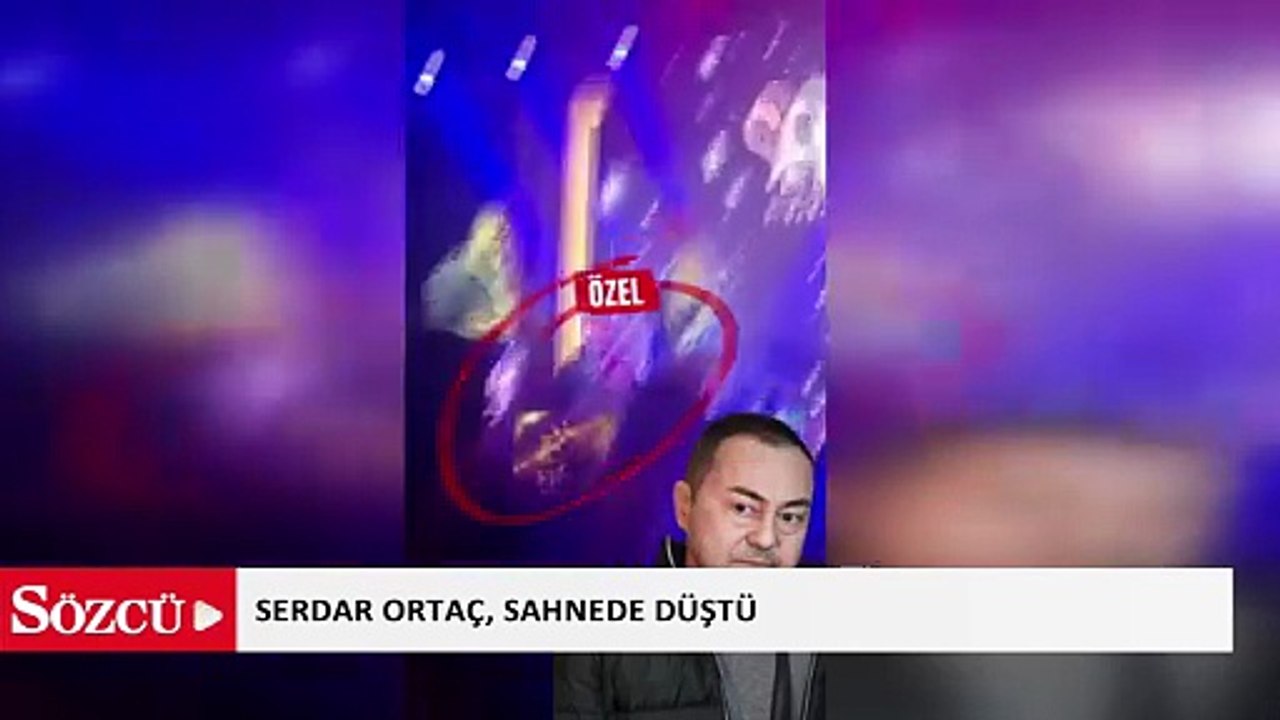 Serdar Ortaç, sahnede düştü