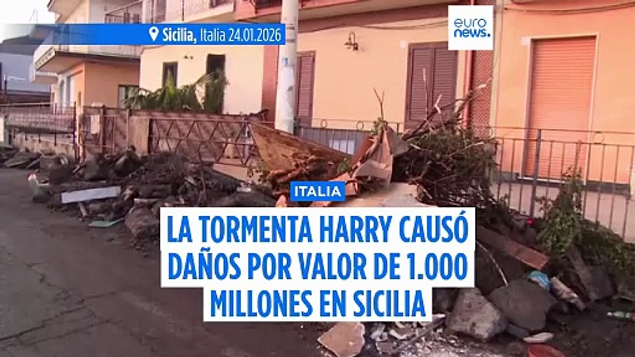 1.000 millones de euros de daños causados en Sicilia por la devastación de la tormenta Harry