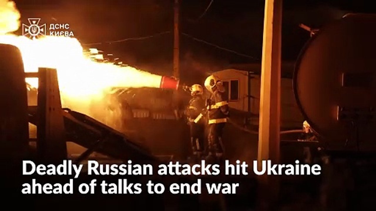 Deadly Russian attacks hit Ukraine ahead of talks to end war
