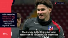 Simeone unhappy with Alvarez question after Arsenal transfer link