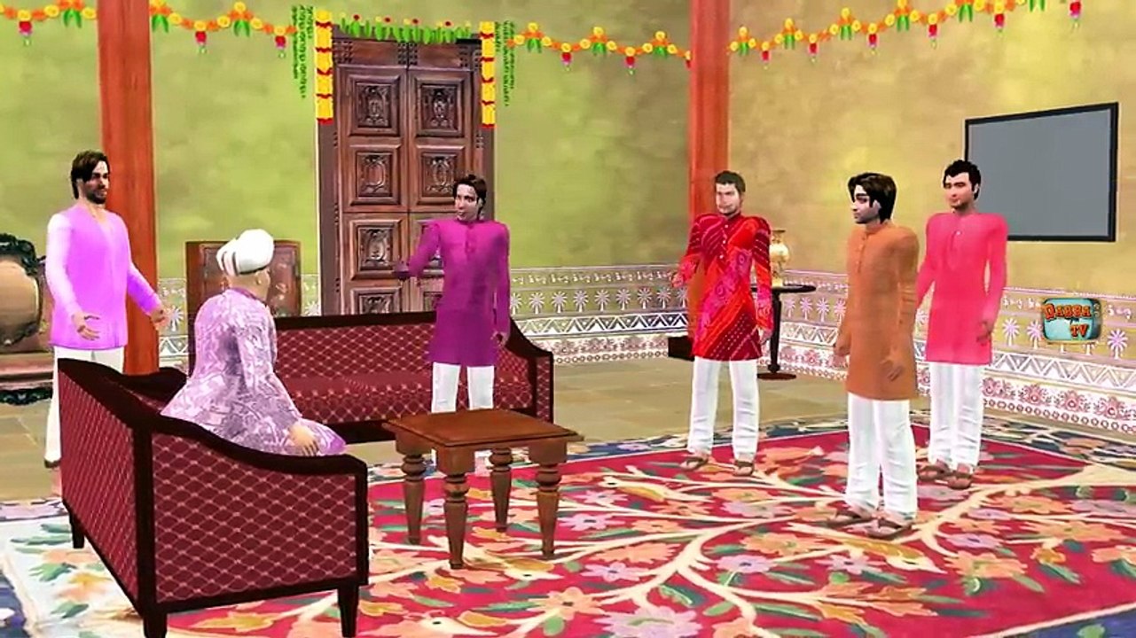 Pomegranate Challenge with Secret Box and Three Smart Brothers Comedy Moral Hindi Kahani