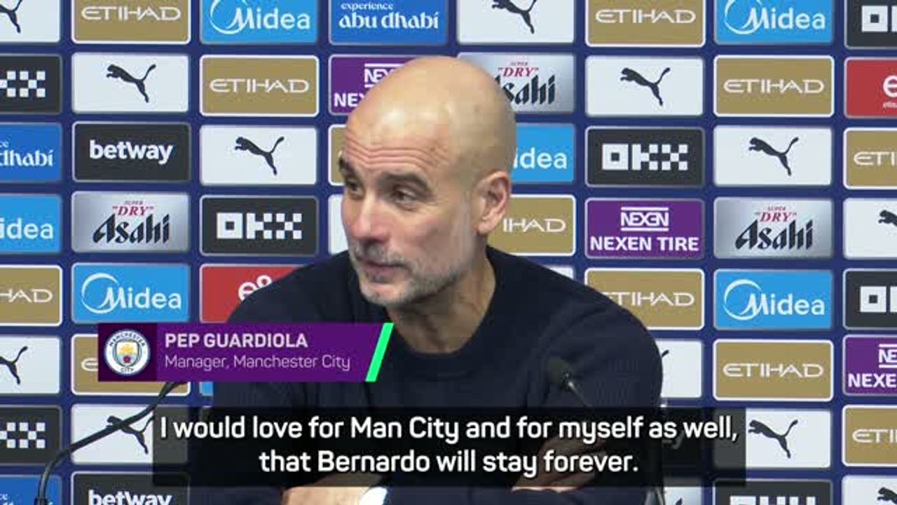 I sleep better when I know Bernardo Silva will play - Guardiola