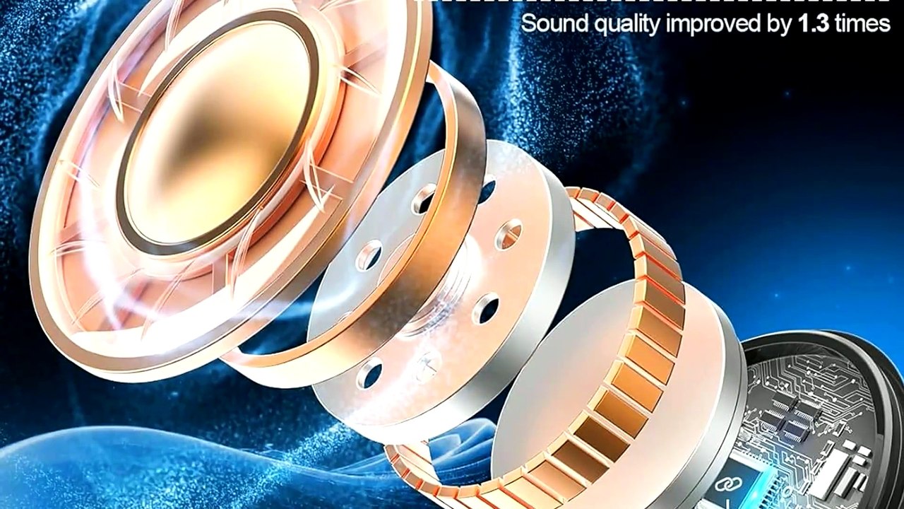 JGUG Wireless Earbuds Bluetooth 6.0 ANC Headphones, 48H Playtime