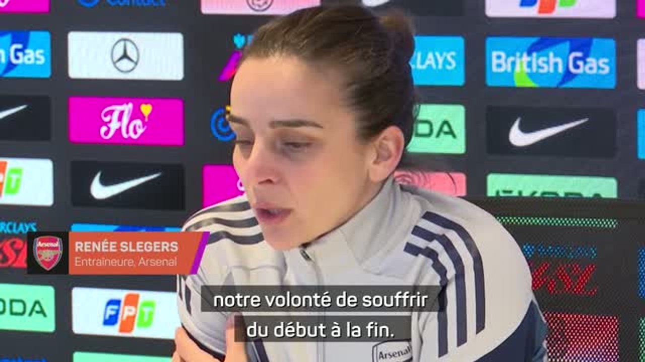 Arsenal - Slegers : "J'ai aimé notre volonté de souffrir"