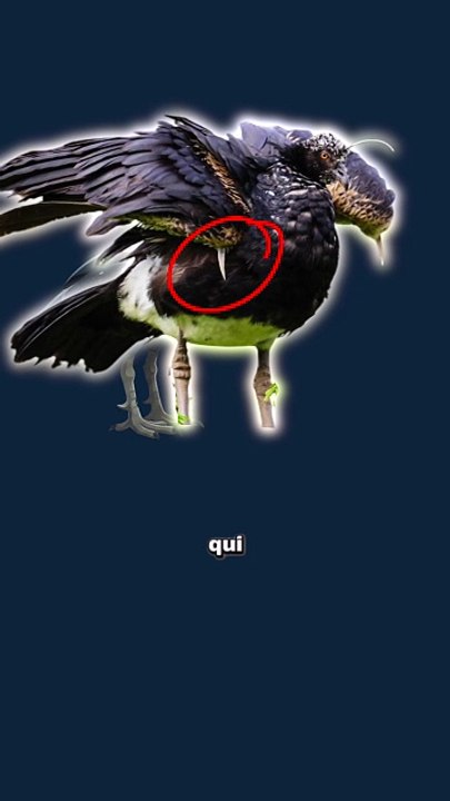Un oiseau avec une antenne sur la tête ? #oiseau #corne #bizarre #animal #nature