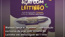 Walmor lança o 'Açaímor', combinação exclusiva de açaí com sorvete de Leitinho em embalagem de 1 litro