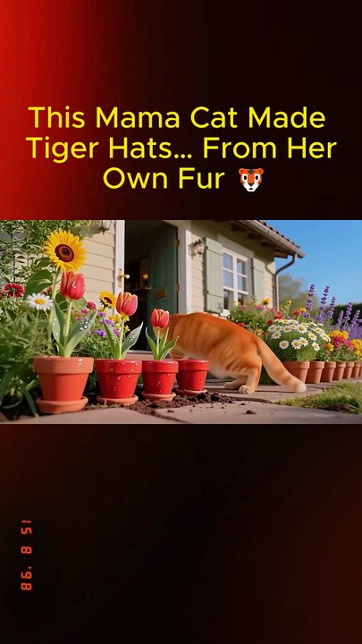 This Mama Cat Made Tiger Hats… From Her Own Fur