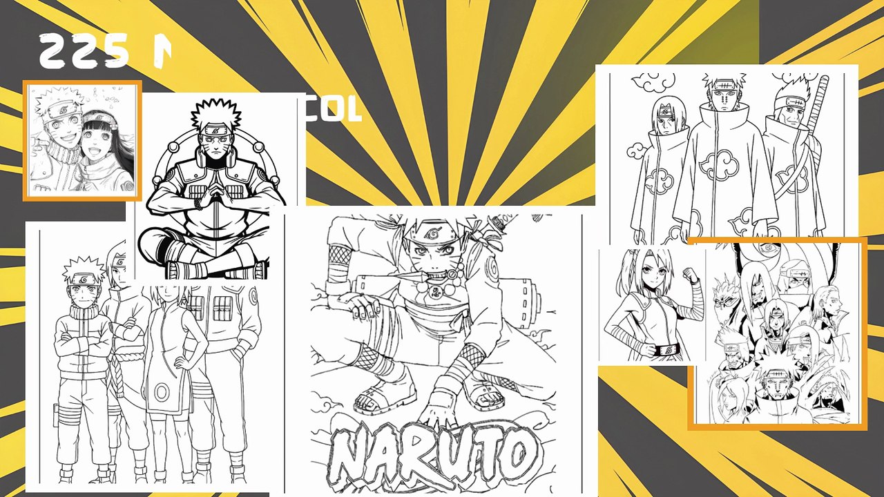 🍥 FORBIDDEN NINJA SCROLL? 225+ Naruto Mega Coloring Bundle (Canva Editable!) #naruto #coloring #coloringpages