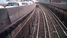 Long Island Rail Road train under Bedford Avenue