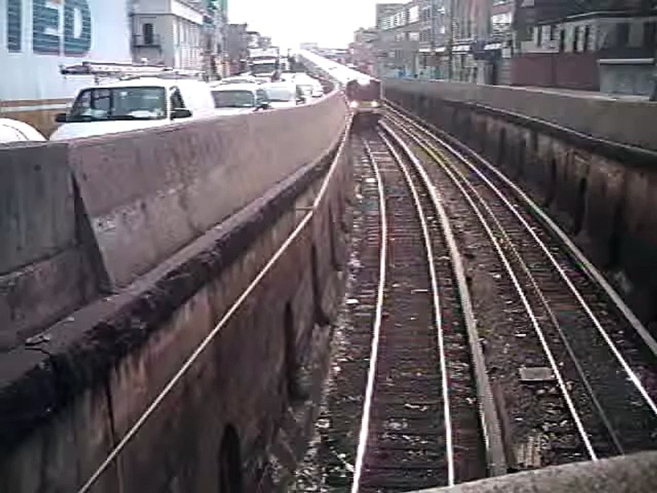 Long Island Rail Road train under Bedford Avenue