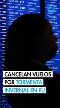 Miles de vuelos cancelados antes de tormenta invernal en Estados Unidos