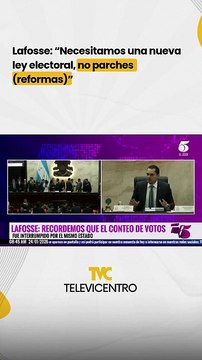 Lafosse: “Necesitamos una nueva ley electoral, no parches (reformas)”